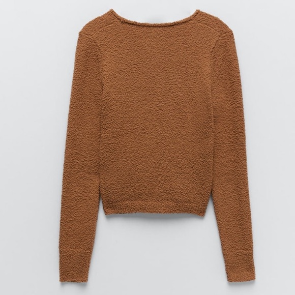 ZARA TEXTURED KNIT SWEATER - Picture 4 of 6